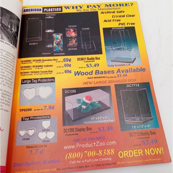 Mary Beths Bean Bag World Magazine Vtg July 2000 Ty Beanie Babies Buffalo Bills - Picture 8 of 14